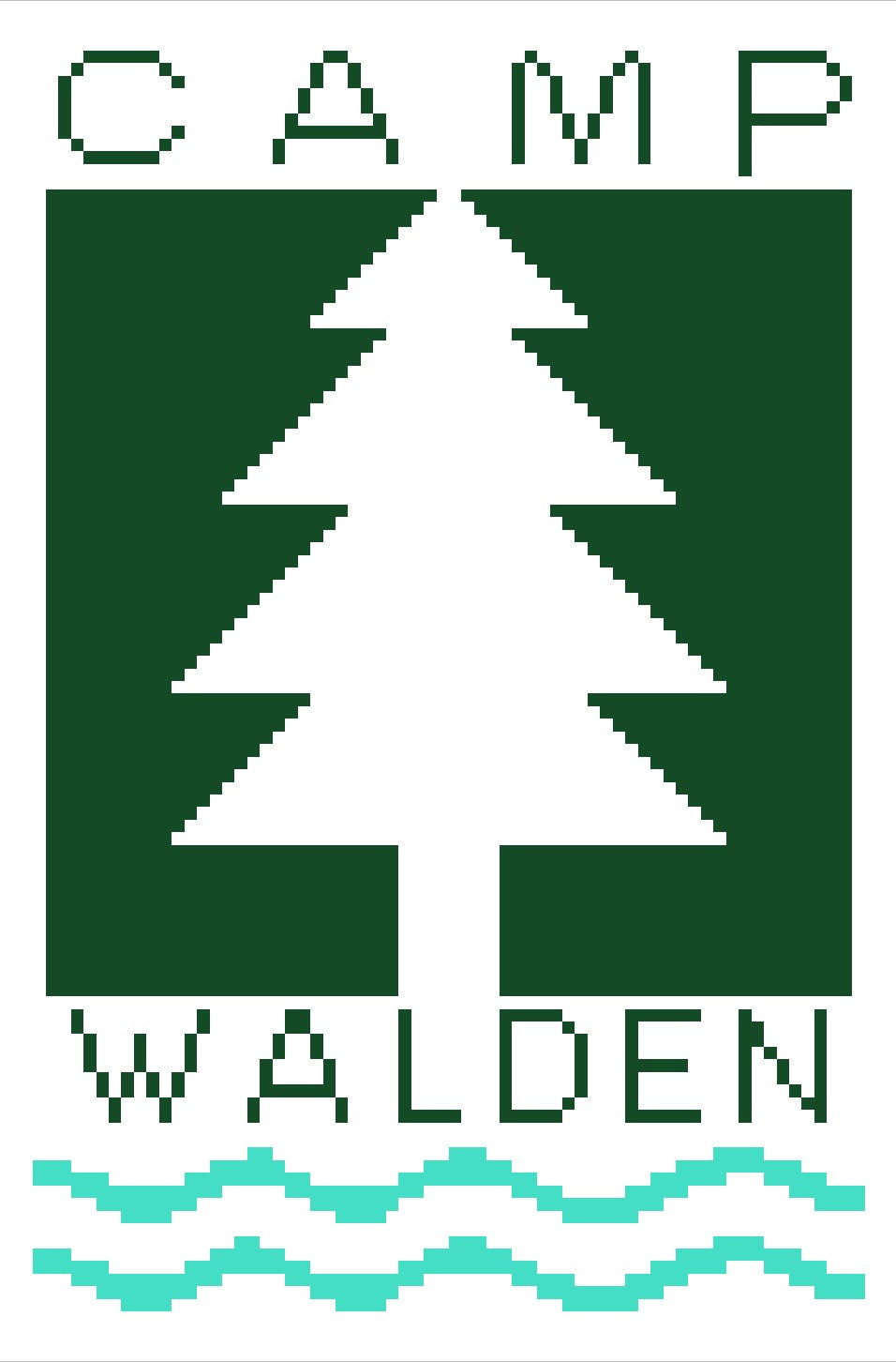Camp Walden Stitch Chart