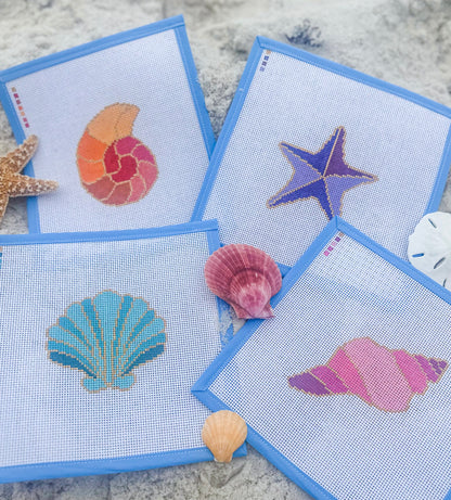 Stained Glass Scallop Shell